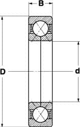 SKF - Radial Ball Bearings; Type: 4 Point Angular Contact Ball Bearing ; Style: Open ; Bore Diameter (mm): 110.00 ; Outside Diameter (mm): 200.00 ; Width (mm): 38.00 ; Flange Type: Without Flange - Exact Industrial Supply