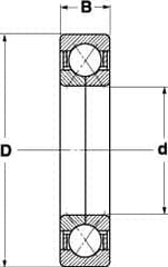 SKF - Radial Ball Bearings; Type: 4 Point Angular Contact Ball Bearing ; Style: Open ; Bore Diameter (mm): 120.00 ; Outside Diameter (mm): 260.00 ; Width (mm): 55.00 ; Flange Type: Without Flange - Exact Industrial Supply