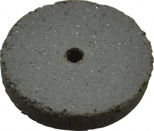 Cratex - 5/8" Diam x 1/16" Hole x 3/32" Thick, Surface Grinding Wheel - Silicon Carbide, Coarse Grade, 25,000 Max RPM, Rubber Bond, No Recess - A1 Tooling