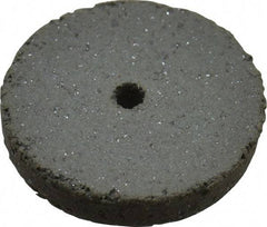 Cratex - 5/8" Diam x 1/16" Hole x 3/32" Thick, Surface Grinding Wheel - Silicon Carbide, Coarse Grade, 25,000 Max RPM, Rubber Bond, No Recess - A1 Tooling