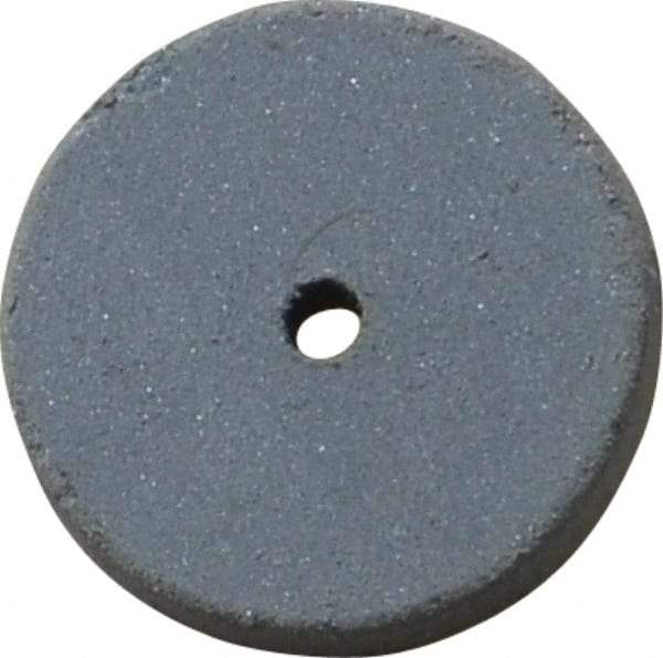 Cratex - 5/8" Diam x 1/16" Hole x 3/32" Thick, Surface Grinding Wheel - Silicon Carbide, Extra Fine Grade, 25,000 Max RPM, Rubber Bond, No Recess - A1 Tooling