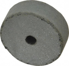 Cratex - 1-1/2" Diam x 1/4" Hole x 1/2" Thick, Surface Grinding Wheel - Silicon Carbide, Coarse Grade, 15,000 Max RPM, Rubber Bond, No Recess - A1 Tooling