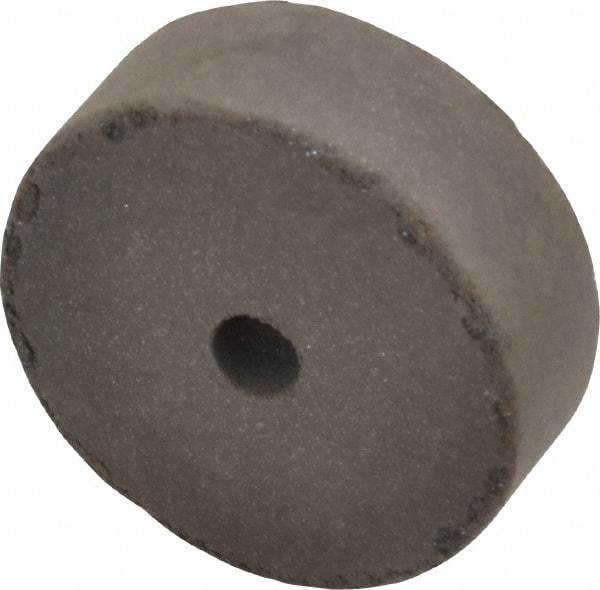 Cratex - 1-1/2" Diam x 1/4" Hole x 1/2" Thick, Surface Grinding Wheel - Silicon Carbide, Medium Grade, 15,000 Max RPM, Rubber Bond, No Recess - A1 Tooling