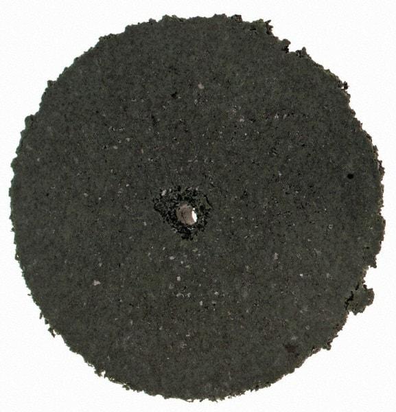 Cratex - 1" Diam x 1/16" Hole x 1/8" Thick, Surface Grinding Wheel - Silicon Carbide, Coarse Grade, Rubber Bond, No Recess - A1 Tooling