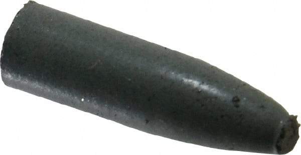 Cratex - 9/32" Max Diam x 1" Long, Cone, Rubberized Point - Coarse Grade, Silicon Carbide, 1/16" Arbor Hole, Unmounted - A1 Tooling