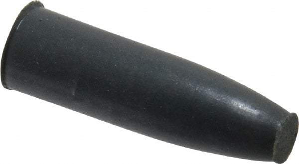 Cratex - 9/32" Max Diam x 1" Long, Cone, Rubberized Point - Very Fine Grade, Silicon Carbide, 1/16" Arbor Hole, Unmounted - A1 Tooling