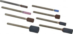 Grier Abrasives - 8 Piece Aluminum Oxide Vitrified Mounted Stone Abrasive Point Set - Includes Shapes W144, W145, W146, W153, W160, W162, W163 & W176 - A1 Tooling