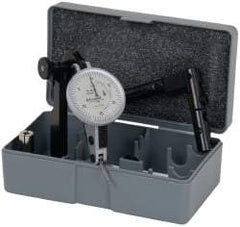 TESA Brown & Sharpe - 6 Piece, 0.05" to 0.06" Measuring Range, 1-1/2" Dial Diam, 0-15-0 Dial Reading, White Dial Test Indicator Kit - 0.0001" Accuracy, 0.65" Contact Point Length, 0.08" Ball Diam, 0.005" Dial Graduation - A1 Tooling