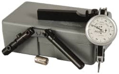 TESA Brown & Sharpe - 6 Piece, 0.0001" to 0.06" Measuring Range, 1-1/2" Dial Diam, 0-4-0 Dial Reading, White Dial Test Indicator Kit - 0.0001" Accuracy, 0.65" Contact Point Length, 0.08" Ball Diam, 0.001" Dial Graduation - A1 Tooling