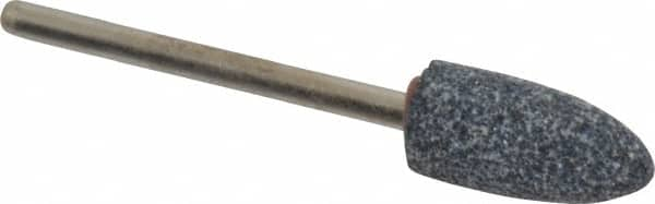 Grier Abrasives - 3/8 x 3/4" Head Diam x Thickness, B52, Pointed, Aluminum Oxide Mounted Point - A1 Tooling