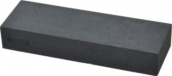 Made in USA - 6" Long x 2" Wide x 5/8" Thick, Silicon Carbide Sharpening Stone - Rectangle, Medium Grade - A1 Tooling