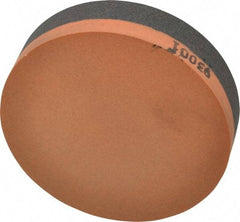 Made in USA - 4" Long x 1" Diam x 1" Thick, Aluminum Oxide Sharpening Stone - Round, Coarse, Fine Grade - A1 Tooling