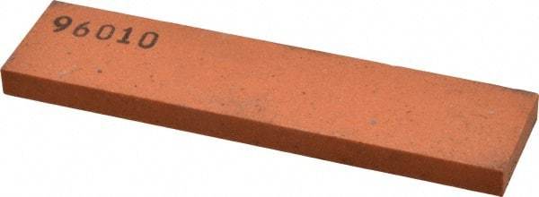 Made in USA - 4" Long x 1" Wide x 1/4" Thick, Aluminum Oxide Sharpening Stone - Rectangle, Fine Grade - A1 Tooling