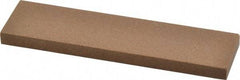 Made in USA - 4" Long x 1" Wide x 1/4" Thick, Aluminum Oxide Sharpening Stone - Rectangle, Medium Grade - A1 Tooling