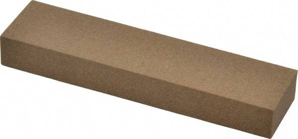 Made in USA - 4" Long x 1" Wide x 1/2" Thick, Aluminum Oxide Sharpening Stone - Rectangle, Medium Grade - A1 Tooling