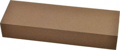 Made in USA - 6" Long x 2" Wide x 1" Thick, Aluminum Oxide Sharpening Stone - Rectangle, Medium Grade - A1 Tooling