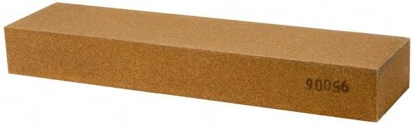 Made in USA - 8" Long x 2" Wide x 1" Thick, Aluminum Oxide Sharpening Stone - Rectangle, Medium Grade - A1 Tooling