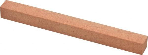 Made in USA - 4" Long x 3/8" Wide x 3/8" Thick, Aluminum Oxide Sharpening Stone - Square, Fine Grade - A1 Tooling