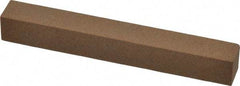 Made in USA - 4" Long x 1/2" Wide x 1/2" Thick, Aluminum Oxide Sharpening Stone - Square, Medium Grade - A1 Tooling