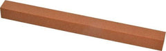 Made in USA - 6" Long x 1/2" Wide x 1/2" Thick, Aluminum Oxide Sharpening Stone - Square, Fine Grade - A1 Tooling