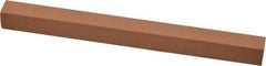 Made in USA - 6" Long x 1/2" Wide x 1/2" Thick, Aluminum Oxide Sharpening Stone - Square, Medium Grade - A1 Tooling