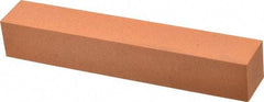 Made in USA - 6" Long x 1" Wide x 1" Thick, Aluminum Oxide Sharpening Stone - Square, Fine Grade - A1 Tooling