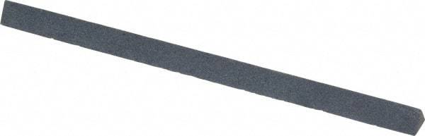 Made in USA - 4" Long x 1/4" Wide x 1/4" Thick, Silicon Carbide Sharpening Stone - Triangle, Fine Grade - A1 Tooling