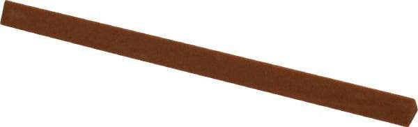 Made in USA - 4" Long x 1/4" Wide x 1/4" Thick, Aluminum Oxide Sharpening Stone - Triangle, Fine Grade - A1 Tooling