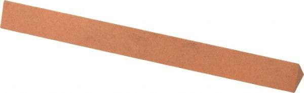 Made in USA - 4" Long x 3/8" Wide x 3/8" Thick, Aluminum Oxide Sharpening Stone - Triangle, Fine Grade - A1 Tooling