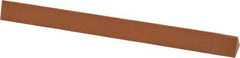 Made in USA - 6" Long x 1/2" Wide x 1/2" Thick, Aluminum Oxide Sharpening Stone - Triangle, Fine Grade - A1 Tooling