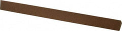 Made in USA - 6" Long x 1/2" Wide x 1/2" Thick, Aluminum Oxide Sharpening Stone - Triangle, Medium Grade - A1 Tooling