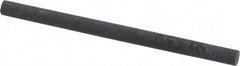 Made in USA - 4" Long x 1/4" Diam x 1/4" Thick, Silicon Carbide Sharpening Stone - Round, Fine Grade - A1 Tooling