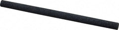 Made in USA - 4" Long x 1/4" Diam x 1/4" Thick, Silicon Carbide Sharpening Stone - Round, Medium Grade - A1 Tooling