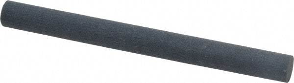 Made in USA - 4" Long x 3/8" Diam x 3/8" Thick, Silicon Carbide Sharpening Stone - Round, Fine Grade - A1 Tooling