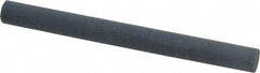 Made in USA - 4" Long x 3/8" Diam x 3/8" Thick, Silicon Carbide Sharpening Stone - Round, Fine Grade - A1 Tooling