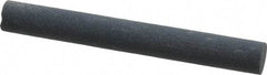 Made in USA - 4" Long x 1/2" Diam x 1/2" Thick, Silicon Carbide Sharpening Stone - Round, Fine Grade - A1 Tooling