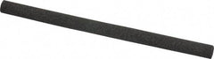 Made in USA - 4" Long x 1/4" Diam x 1/4" Thick, Aluminum Oxide Sharpening Stone - Round, Coarse Grade - A1 Tooling