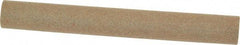 Made in USA - 4" Long x 1/2" Diam x 1/2" Thick, Aluminum Oxide Sharpening Stone - Round, Medium Grade - A1 Tooling