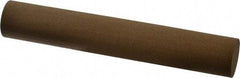 Made in USA - 6" Long x 1" Diam x 1" Thick, Aluminum Oxide Sharpening Stone - Round, Medium Grade - A1 Tooling