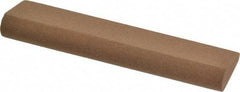 Made in USA - 4" Long x 1" Diam x 7/16" Thick, Aluminum Oxide Sharpening Stone - Round, Medium Grade - A1 Tooling