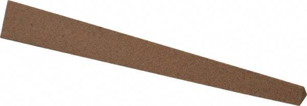 Made in USA - 4" Long x 1/2" Wide x 1/2" Thick, Aluminum Oxide Sharpening Stone - Triangle Tapered, Medium Grade - A1 Tooling