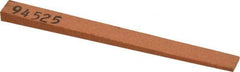 Made in USA - 5/16" Wide x 4" OAL, Aluminum Oxide Sharpening Stone - Flat Tapered, Fine Grade, 320 Grit - A1 Tooling