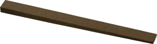 Made in USA - 5/16" Wide x 4" OAL, Aluminum Oxide Sharpening Stone - Flat Tapered, Medium Grade, 220 Grit - A1 Tooling