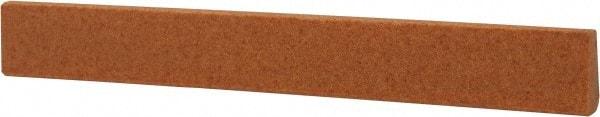 Made in USA - 7/16" Wide x 4" OAL, Aluminum Oxide Sharpening Stone - Oval Tapered, Fine Grade, 320 Grit - A1 Tooling