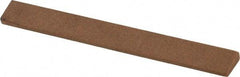 Made in USA - 7/16" Wide x 4" OAL, Aluminum Oxide Sharpening Stone - Oval Tapered, Medium Grade, 220 Grit - A1 Tooling