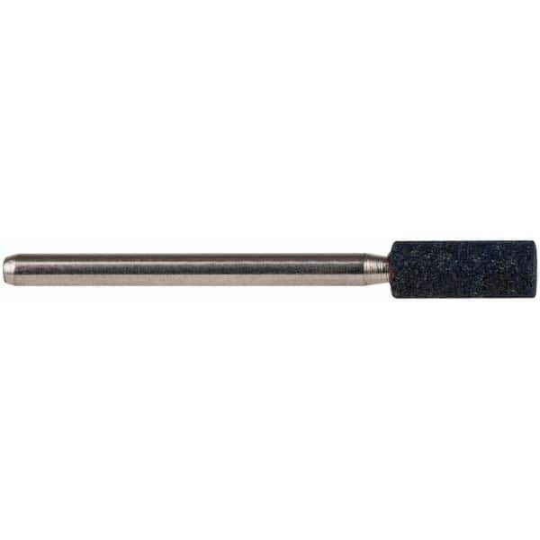 Grier Abrasives - 3/16 x 1/2" Head Diam x Thickness, W154, Cylinder, Aluminum Oxide Mounted Point - A1 Tooling