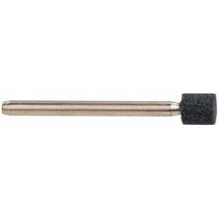 Grier Abrasives - 1/4 x 1/4" Head Diam x Thickness, W160, Cylinder, Aluminum Oxide Mounted Point - A1 Tooling