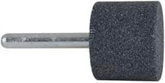 Grier Abrasives - 1-1/4 x 1" Head Diam x Thickness, W229, Cylinder, Aluminum Oxide Mounted Point - A1 Tooling