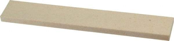 Norton - 120 Grit Aluminum Oxide Rectangular Roughing Stone - Fine Grade, 1" Wide x 6" Long x 1/4" Thick - A1 Tooling