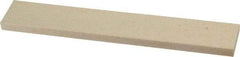 Norton - 120 Grit Aluminum Oxide Rectangular Roughing Stone - Fine Grade, 1" Wide x 6" Long x 1/4" Thick - A1 Tooling